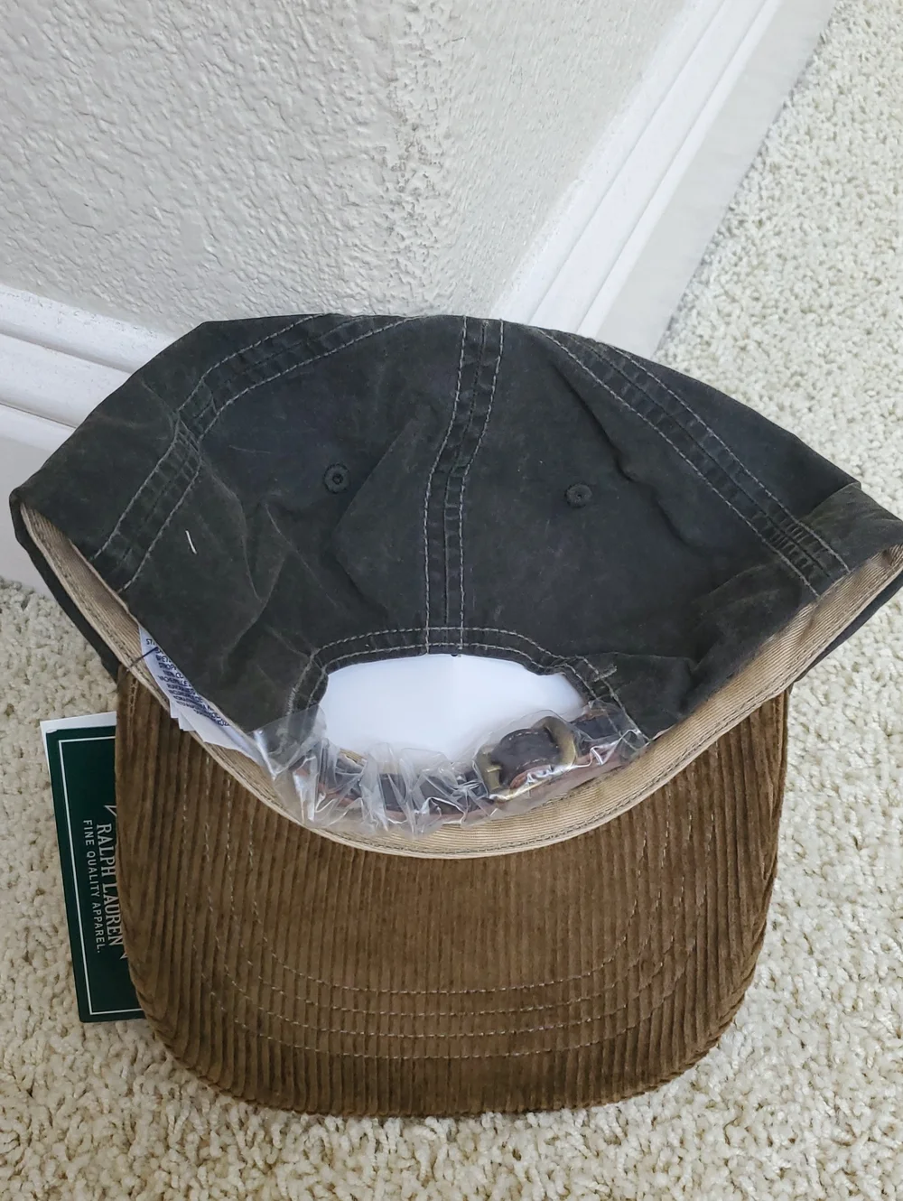 Men's Polo Country Two-Tone Corduroy Bill Cap.